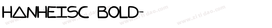 HanHeiSC Bold字体转换
